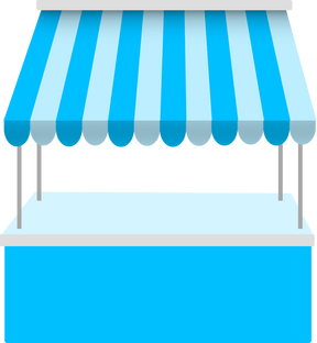 Blue Shop Stall