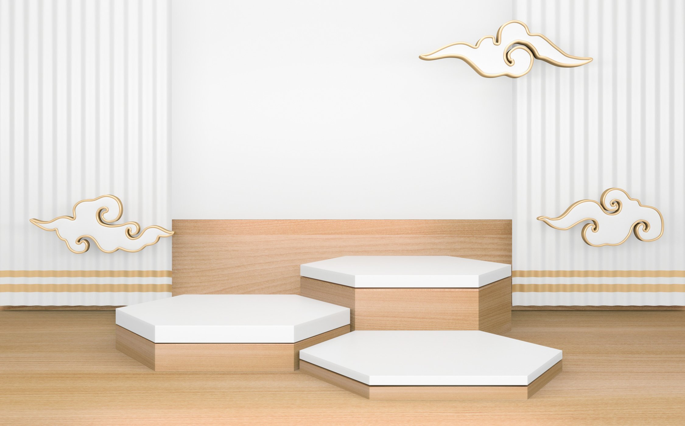 3D Podiums with Three Levels