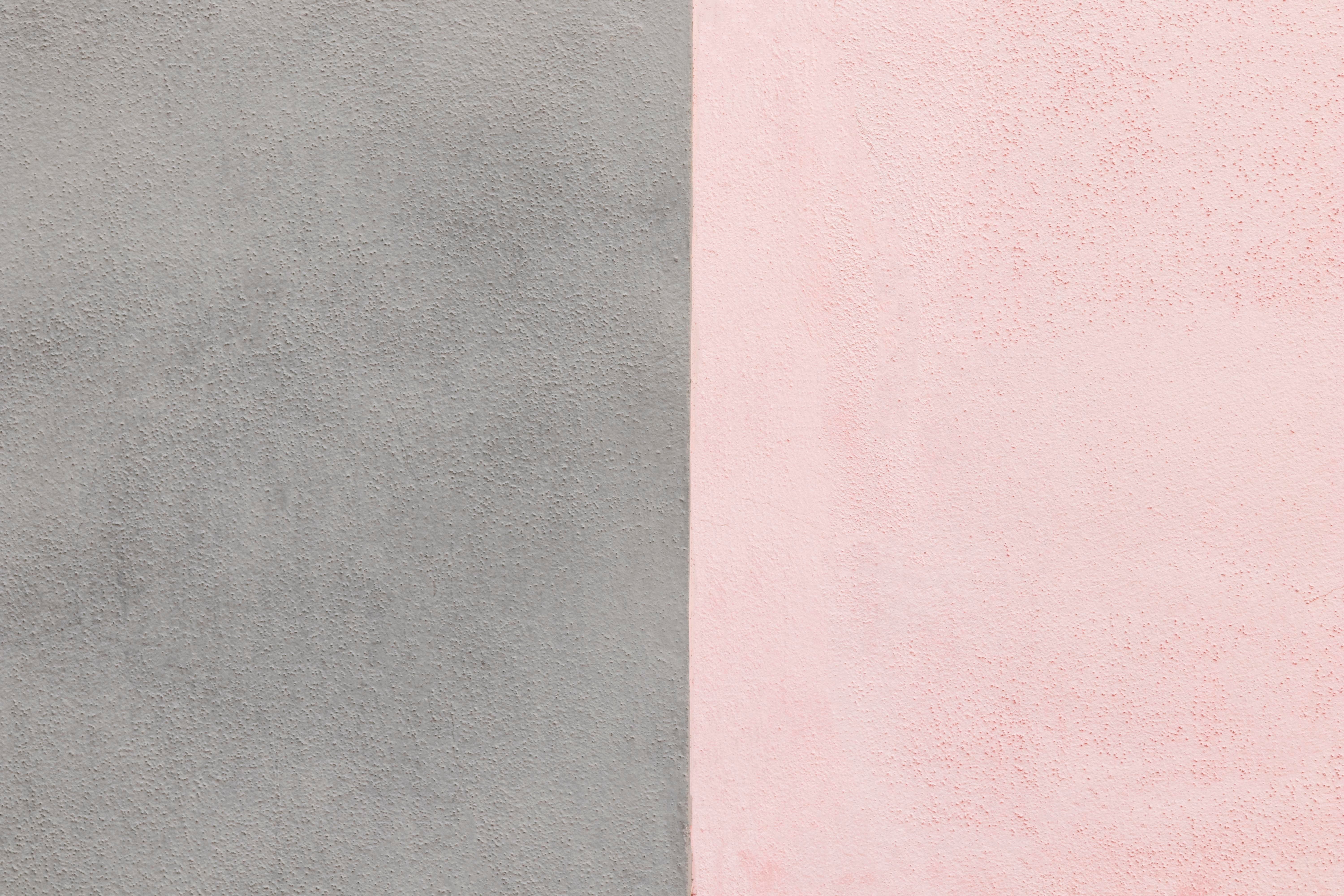 Pink and Gray Painted Wall